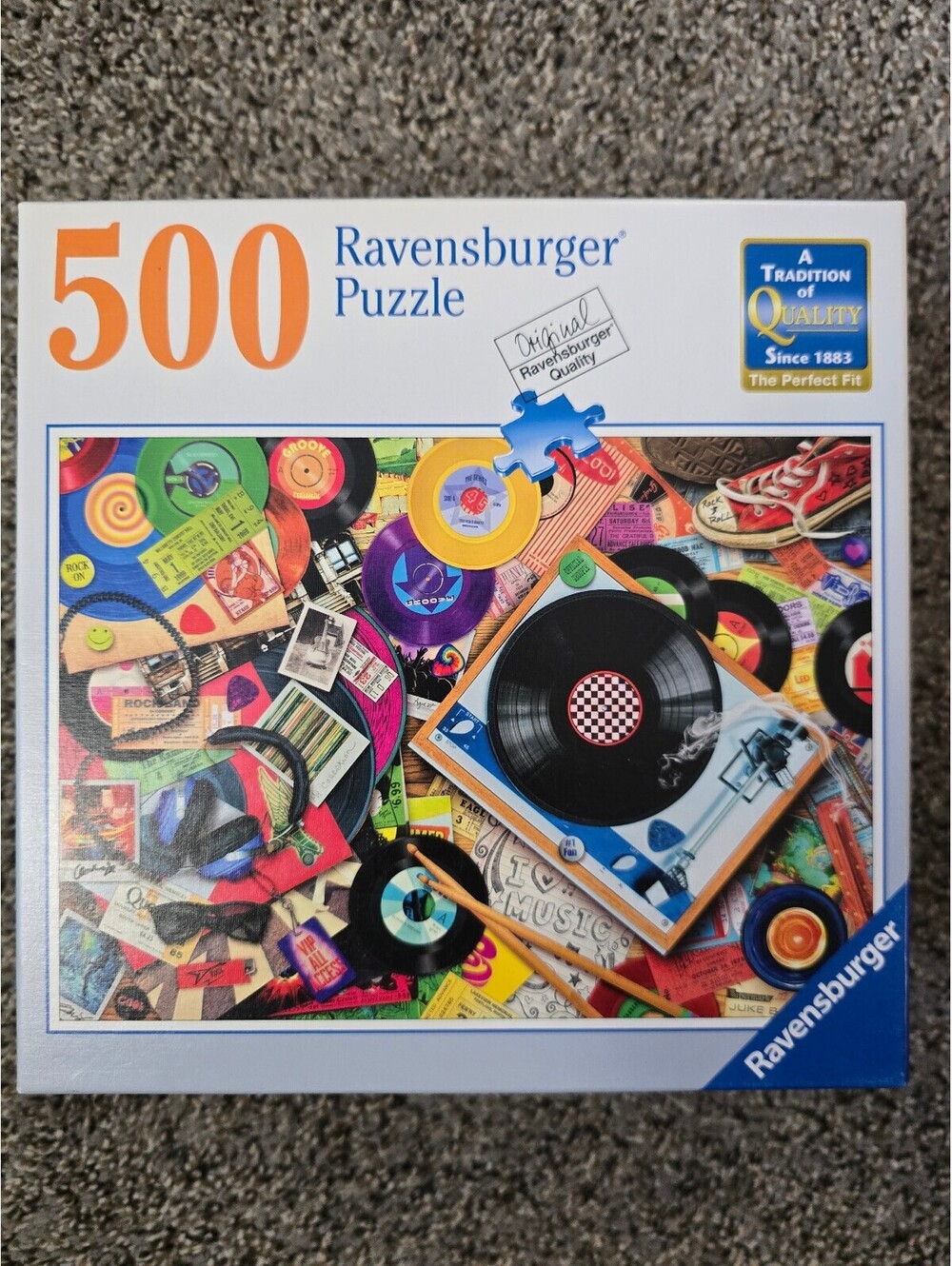 Ravensburger Viva le Vinyl 500 Pc Jigsaw Puzzle Aimee Stewart Complete HTF Rare